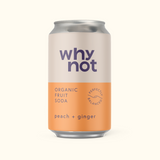 Why Not Soda Lata 33cl Pêssego + Gengibre
