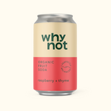 Why Not Soda Lata 33cl Frambuesa + Tomillo