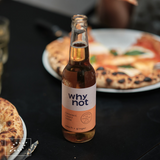 Why Not Soda Garrafa de Vidro 33cl Pêssego + Gengibre