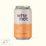Why Not Soda Can 33cl Peach + Ginger