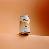 Pace IPA can on a peach background